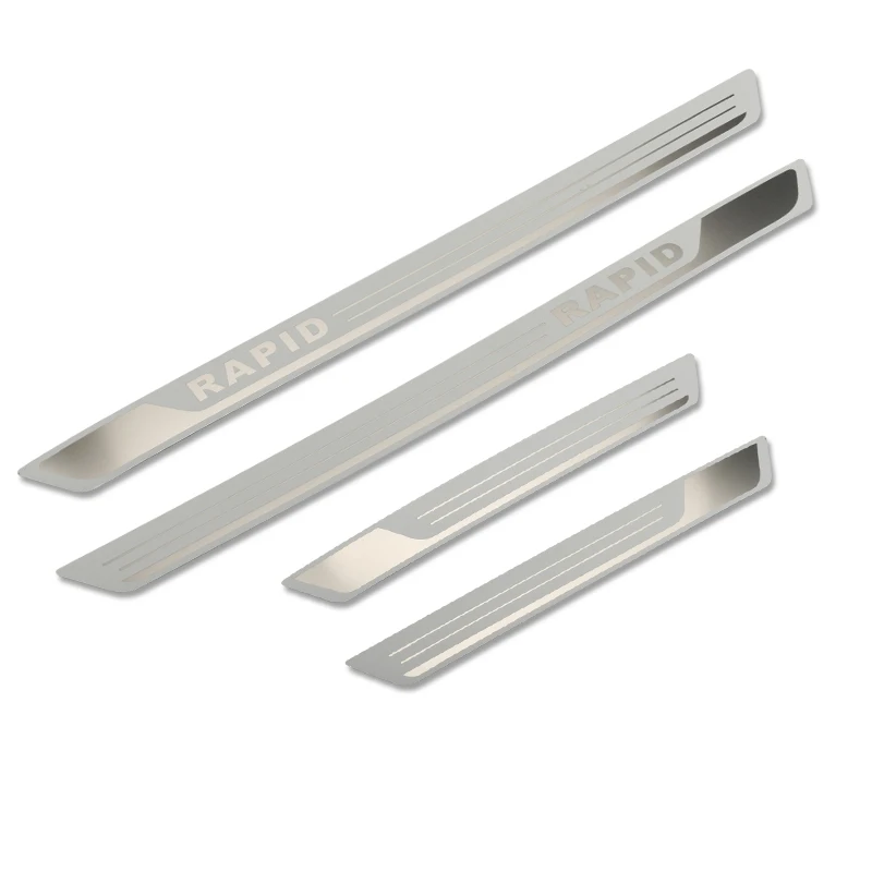 for Skoda Rapid door sill 2012 2013 2014 car accessories stainless scuff plate pedal for Skoda 4 pcs
for Skoda Rapid door sill 2012 2013 2014 car accessories stainless scuff plate pedal for Skoda 4 pcs