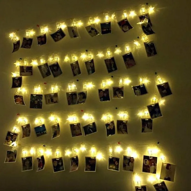 LED photo clip lamp string creative bedroom flashing decorative lights background wall clip party photo clip USB little lantern
LED photo clip lamp string creative bedroom flashing decorative lights background wall clip party photo clip USB little lantern