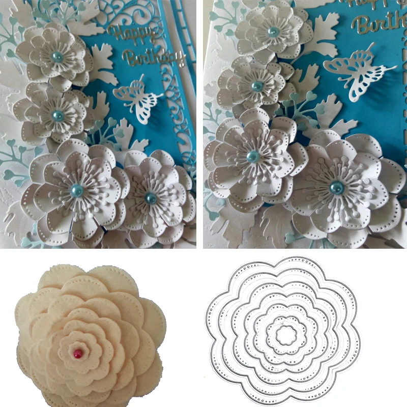 Flowers Metal Cutting Dies Set for Scrapbooking Die Cut Craft Embossing Stencils Decorative Round Die Cutter
Flowers Metal Cutting Dies Set for Scrapbooking Die Cut Craft Embossing Stencils Decorative Round Die Cutter