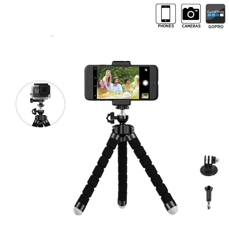 Mini Flexible Sponge Octopus Tripod for iPhone Samsung Xiaomi Huawei Smartphone Tripod Stand Holder for Gopro Camera DSLR Mount
Mini Flexible Sponge Octopus Tripod for iPhone Samsung Xiaomi Huawei Smartphone Tripod Stand Holder for Gopro Camera DSLR Mount