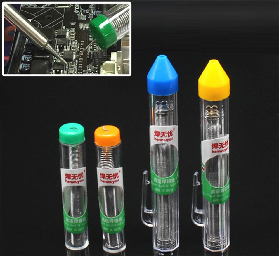 New Welding solder wire Reel FLUX 2.0% 0.8mm 45FT Tin Lead Line Rosin Core Flux Solder Soldering Portable solder wire tube
New Welding solder wire Reel FLUX 2.0% 0.8mm 45FT Tin Lead Line Rosin Core Flux Solder Soldering Portable solder wire tube