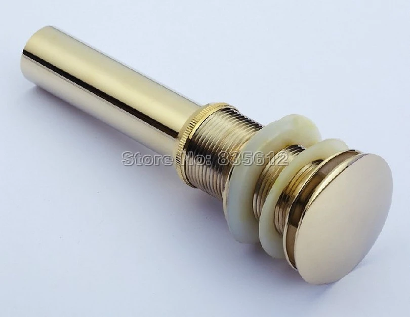 Luxury Gold Color Large Round Cap Pop UP Sink Basin Waste / Drain Without Overflow Wsd041
Luxury Gold Color Large Round Cap Pop UP Sink Basin Waste / Drain Without Overflow Wsd041