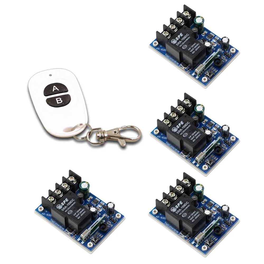 DC 12V 24V 36V 48V Wireless Remote Control Switch Remote ON OFF 40A Relay Module Receiver Transmitter For LED Lamp Lighting
DC 12V 24V 36V 48V Wireless Remote Control Switch Remote ON OFF 40A Relay Module Receiver Transmitter For LED Lamp Lighting