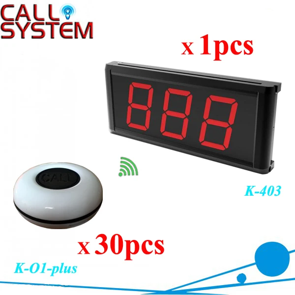 One set Restaurant wireless service calling system 30pcs push buzzer with 1 monitor free dhl shipping
One set Restaurant wireless service calling system 30pcs push buzzer with 1 monitor free dhl shipping