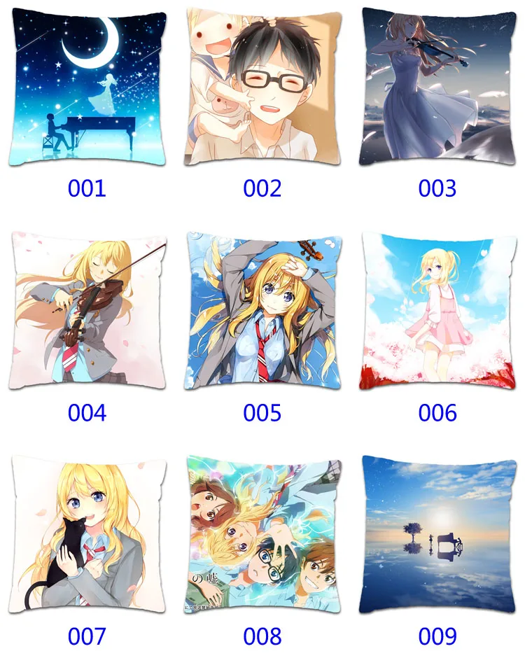 New Anime Cartoon Shigatsu wa Kimi no Uso Little Double-sided Pillow Case Home Pillow Cover Pillowcase
New Anime Cartoon Shigatsu wa Kimi no Uso Little Double-sided Pillow Case Home Pillow Cover Pillowcase