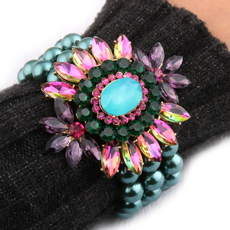 NeeFuWoFu Exaggeration Brand Bracelets Pearl Beads Crystal Bangles Charm Bracelet For Women Friends Famous Gift Jewelry Pulseras
NeeFuWoFu Exaggeration Brand Bracelets Pearl Beads Crystal Bangles Charm Bracelet For Women Friends Famous Gift Jewelry Pulseras