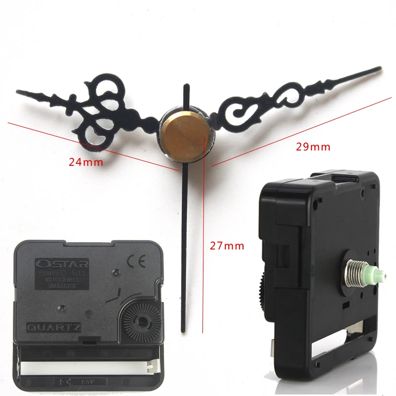 Ostar S11 sweep Clock Movement quartz wall clock mechanism Centre Screw type movement with short 51# hands DIY clock kits
Ostar S11 sweep Clock Movement quartz wall clock mechanism Centre Screw type movement with short 51# hands DIY clock kits
