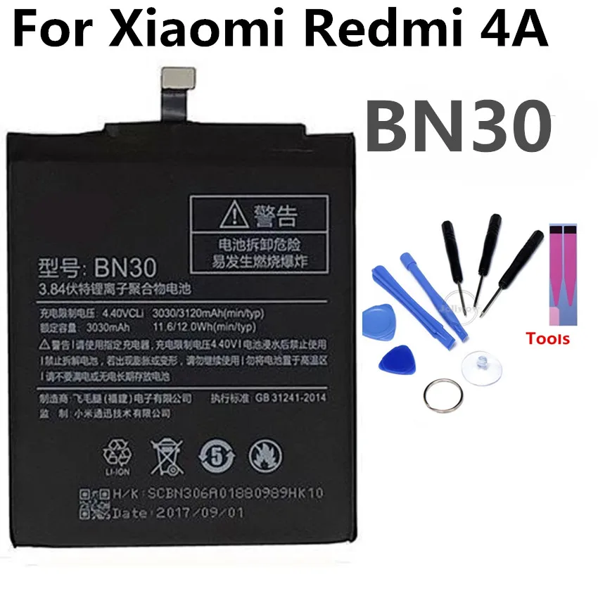 BN30 Mobile Phone Battery For Xiaomi redmi 4A Real Capacity 3120mAh Replacement Li-ion Battery
BN30 Mobile Phone Battery For Xiaomi redmi 4A Real Capacity 3120mAh Replacement Li-ion Battery