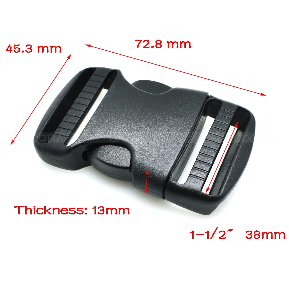 50pcs/pack 1-1/2"(38mm)Plastic Flat Side Release Buckles Adjustable Straps for Paracord Bracelets Webbing 38mm
50pcs/pack 1-1/2"(38mm)Plastic Flat Side Release Buckles Adjustable Straps for Paracord Bracelets Webbing 38mm