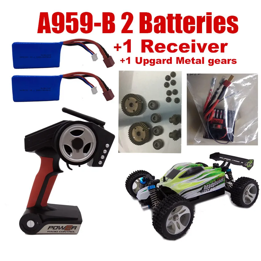 Высокая скорость внедорожника 70 км/ч A959 A979 обновленная версия B 2 4G RC автомобиль 4WD