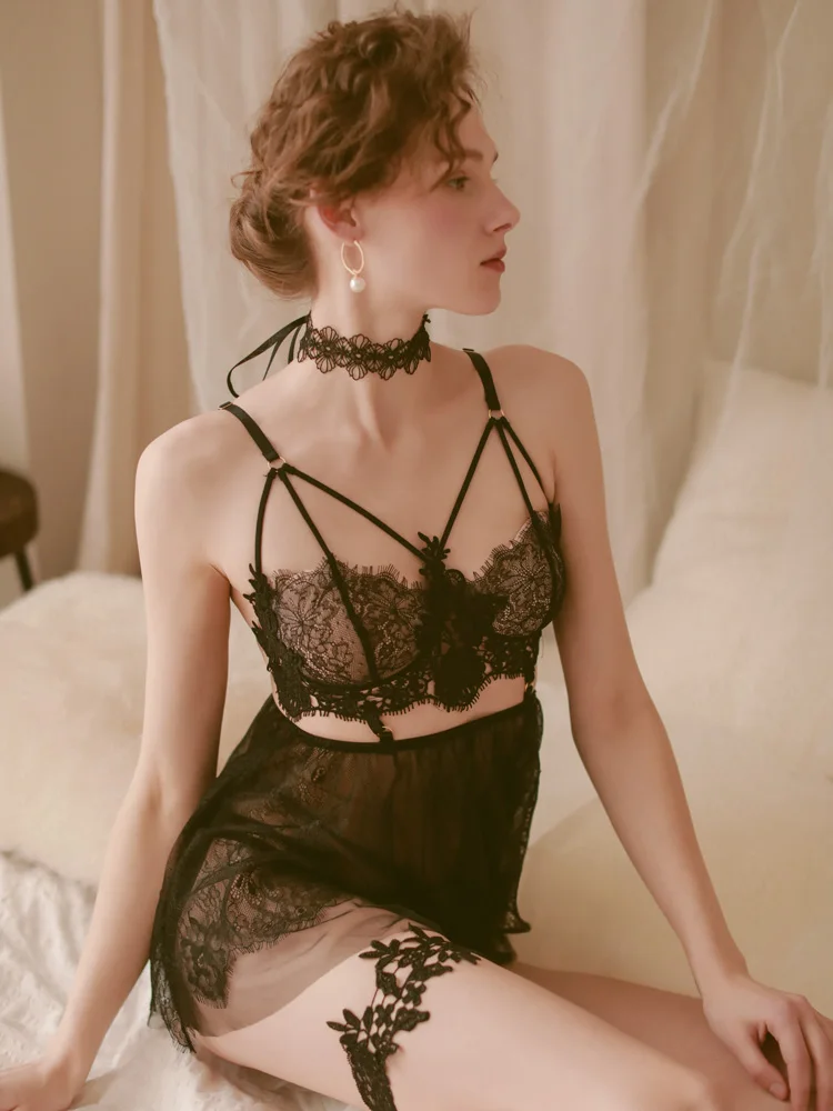 Valentine's Day Night Sexy Lingerie Nightgown Nighties for Women Sleepwear Flower Eyelashes Lace Sleepshirts Night Dress
Valentine's Day Night Sexy Lingerie Nightgown Nighties for Women Sleepwear Flower Eyelashes Lace Sleepshirts Night Dress