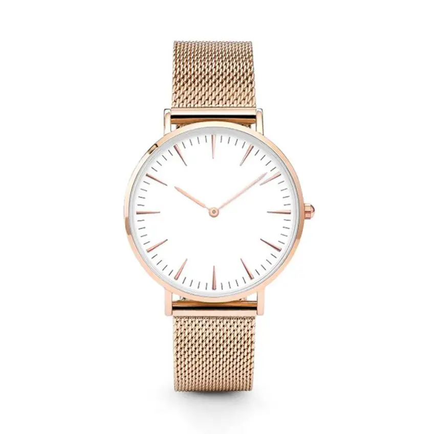 Relojes 2018 мужские часы Роскошные модные из нержавеющей стали сетчатые Мужские