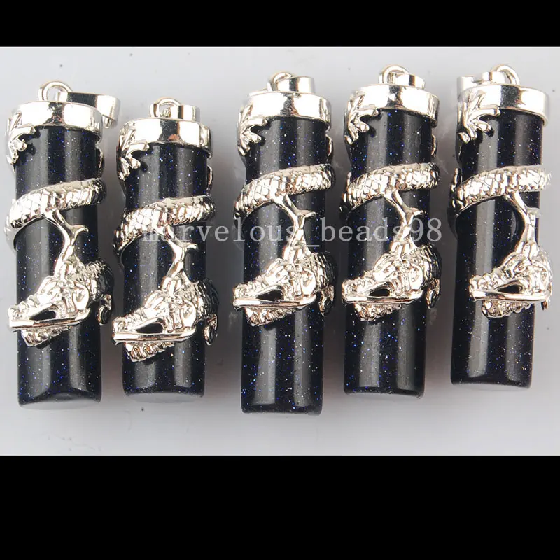 Free shipping Fashion Jewelry 5pcs Wholesale Blue Sand Stone Column Dragon Pendant Bead MC3478
Free shipping Fashion Jewelry 5pcs Wholesale Blue Sand Stone Column Dragon Pendant Bead MC3478