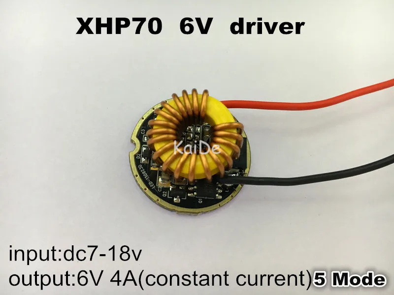 Драйвер cree XHP70 6 в 5 режимов диаметр 26 мм внешний свет В 4 а постоянный ток