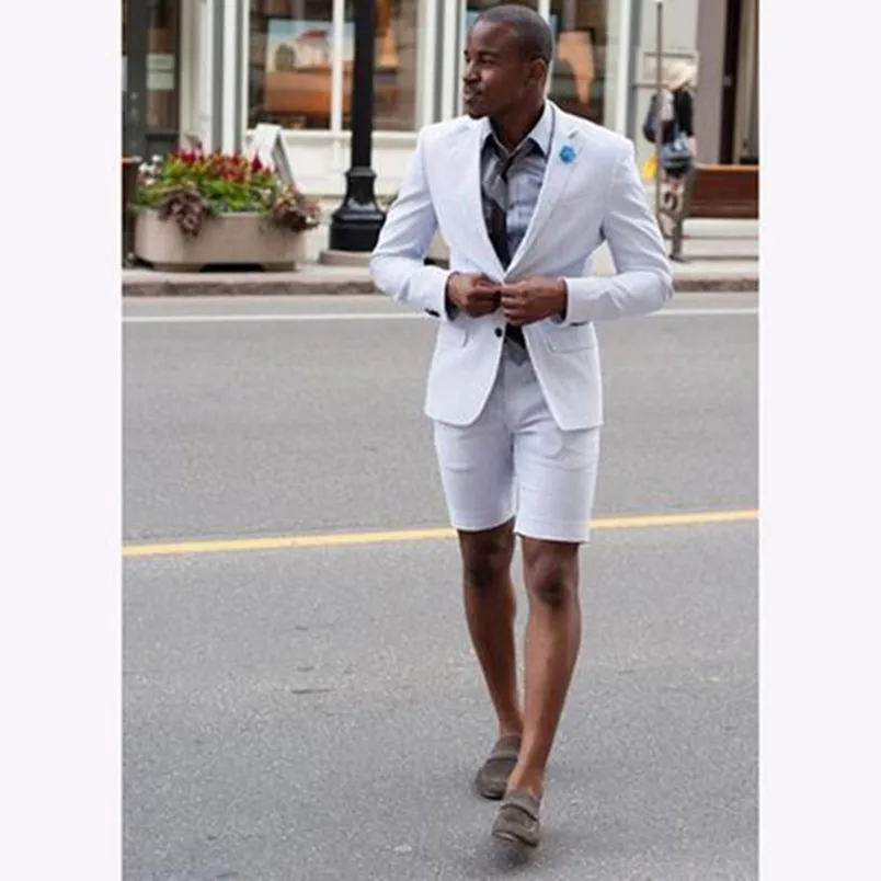 New White Summer Wedding Men Suit with Short Pants Fashion Prom Party Tuxedos Mens Summer Wear (jacket+pant)
New White Summer Wedding Men Suit with Short Pants Fashion Prom Party Tuxedos Mens Summer Wear (jacket+pant)