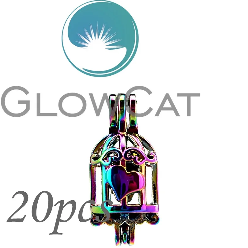 20x CC669 Rainbow Color Heart Birdcage Beads Cage Jewelry Making Essential Oil Diffuser Pearl Cage Locket Pendant
20x CC669 Rainbow Color Heart Birdcage Beads Cage Jewelry Making Essential Oil Diffuser Pearl Cage Locket Pendant