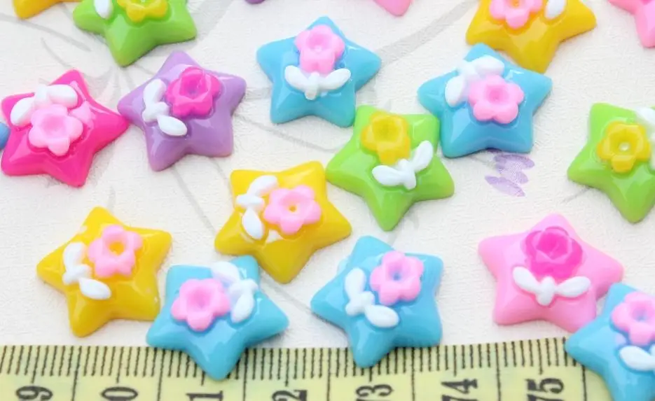 Set of 100pcs mixed 17mm Star with cute sunflower flatback resin Cabochon Cell phone decor, hair accessory, embellishment, DIY
Set of 100pcs mixed 17mm Star with cute sunflower flatback resin Cabochon Cell phone decor, hair accessory, embellishment, DIY