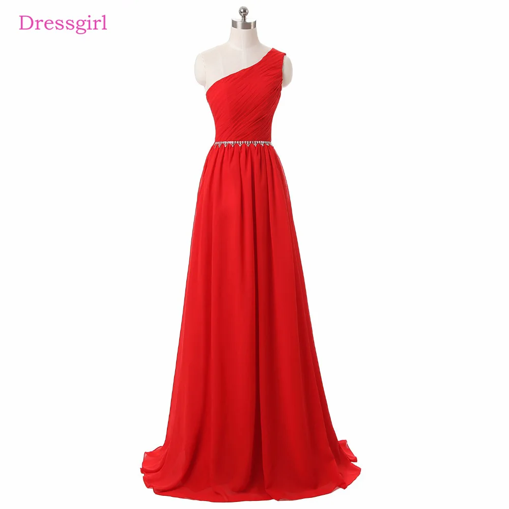 Red Evening Dresses A-line One-shoulder Chiffon Beaded Backless Women Elegant Long Evening Gown Prom Dress Robe De Soiree
Red Evening Dresses A-line One-shoulder Chiffon Beaded Backless Women Elegant Long Evening Gown Prom Dress Robe De Soiree