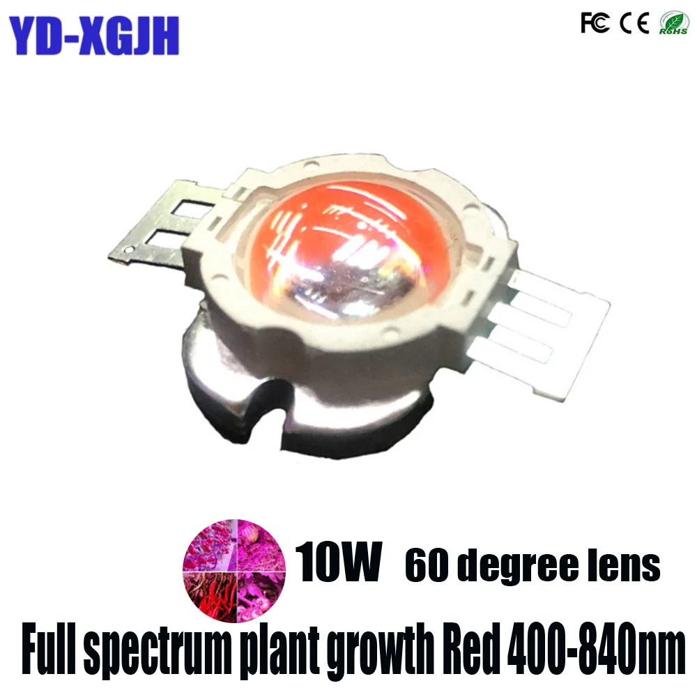 10W High Power LED Grow Light COB Chip Full spectrum plant growth Red 400-840nm Indoor flowers and vegetables fill light 60/120d
10W High Power LED Grow Light COB Chip Full spectrum plant growth Red 400-840nm Indoor flowers and vegetables fill light 60/120d