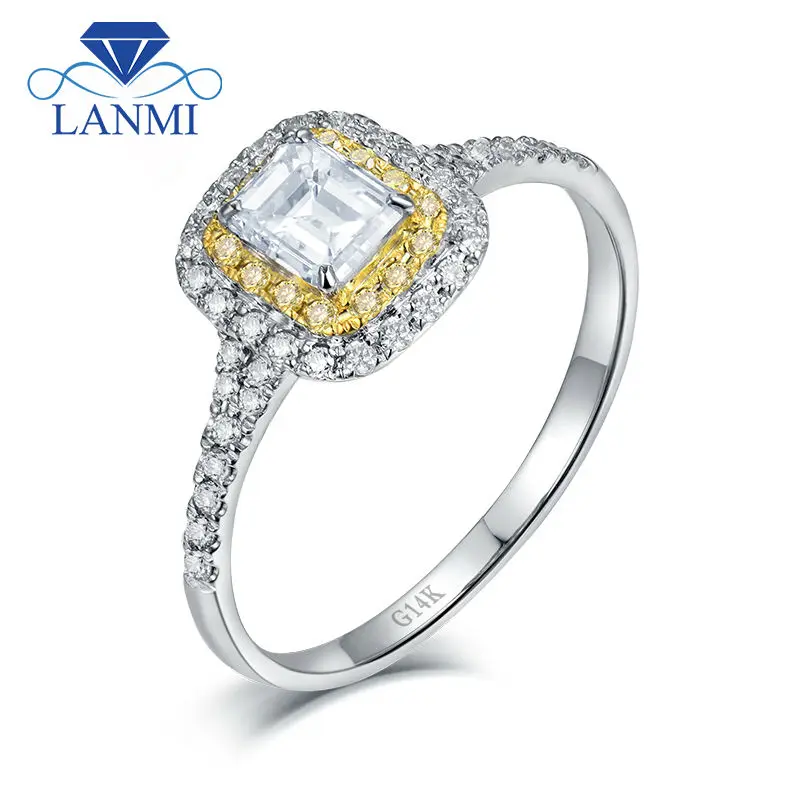 Luxury Design Promised Jewelry Solid 14Kt White Gold Natural Emerald cut Diamond Wedding Women's Ring Loving Gift for Wife
Luxury Design Promised Jewelry Solid 14Kt White Gold Natural Emerald cut Diamond Wedding Women's Ring Loving Gift for Wife