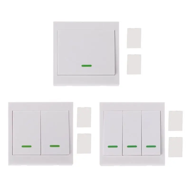 Wall Panel Remote Transmitter 433MHz RF Wireless 1 2 3 Button Remote Control Switch Stick Wireless Switch Control
Wall Panel Remote Transmitter 433MHz RF Wireless 1 2 3 Button Remote Control Switch Stick Wireless Switch Control