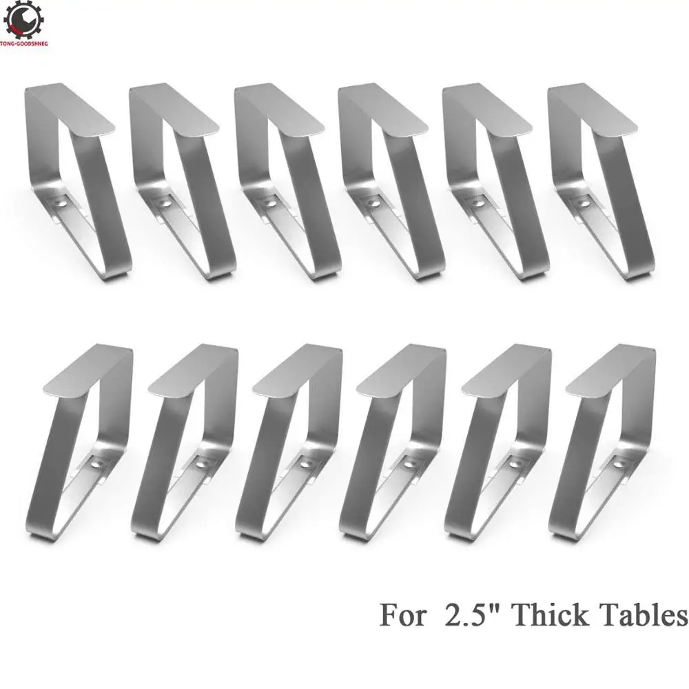 Large Tablecloth Clips Outdoor Table Cloth Clip Table Cover Clamps for 2.5inch Thick Tables Stainless Steel Table Holders Clips
Large Tablecloth Clips Outdoor Table Cloth Clip Table Cover Clamps for 2.5inch Thick Tables Stainless Steel Table Holders Clips