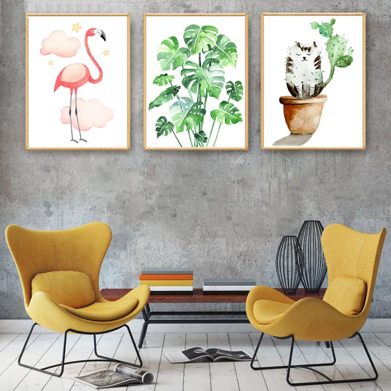 Waterproof Canvas Painting Stylish Pictures For Living Room Flamingos Series Poster Nordic Style Wall Artwork Unframed
Waterproof Canvas Painting Stylish Pictures For Living Room Flamingos Series Poster Nordic Style Wall Artwork Unframed