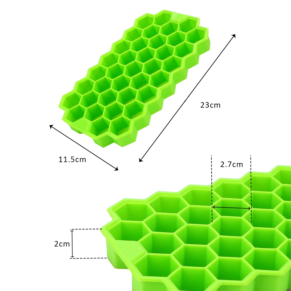 NICEYARD 37 Cubes Honeycomb Ice Cube Tray With Lids Silicone Ice Cube Maker Mold For Whiskey Cocktail Cold Drink Ice Cream Tools
NICEYARD 37 Cubes Honeycomb Ice Cube Tray With Lids Silicone Ice Cube Maker Mold For Whiskey Cocktail Cold Drink Ice Cream Tools