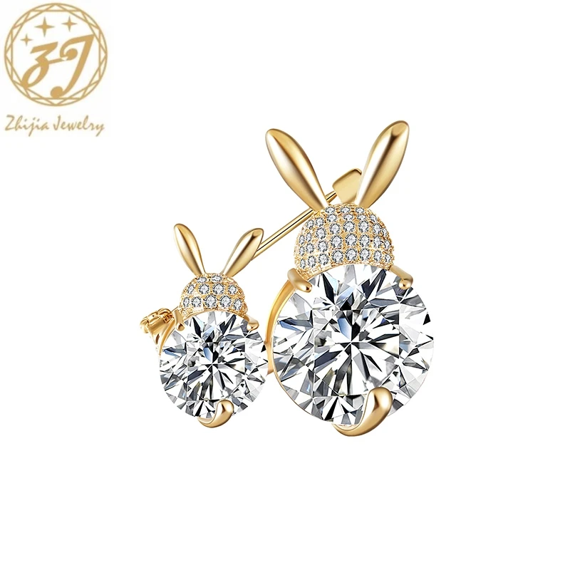 Zhijia Cute Fashion Crystal Rhinestone Zircon Rabbit Mother And Daughter Pins Brooches For Women Best Gifts For Girls
Zhijia Cute Fashion Crystal Rhinestone Zircon Rabbit Mother And Daughter Pins Brooches For Women Best Gifts For Girls