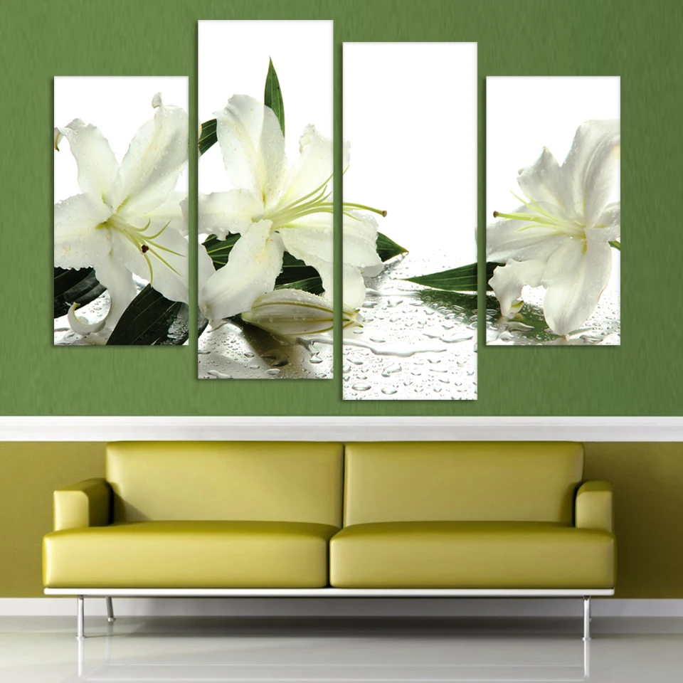 Free shipping 4 Panels White flowers Painting Canvas Wall Art Picture Home Decoration Living Room Canvas Print Modern Painting
Free shipping 4 Panels White flowers Painting Canvas Wall Art Picture Home Decoration Living Room Canvas Print Modern Painting