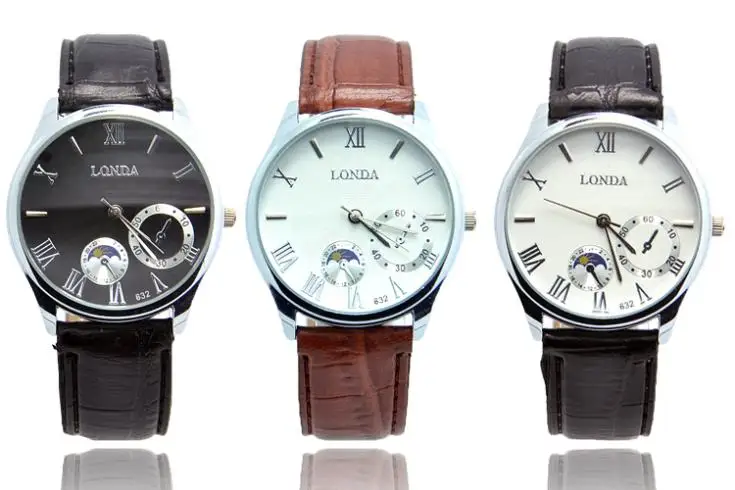 Hot Sale Leather Band Watches Men Top Brand Relogio Masculino Men Sports Clock Analog Quartz Wrist Watches londa-12
Hot Sale Leather Band Watches Men Top Brand Relogio Masculino Men Sports Clock Analog Quartz Wrist Watches londa-12