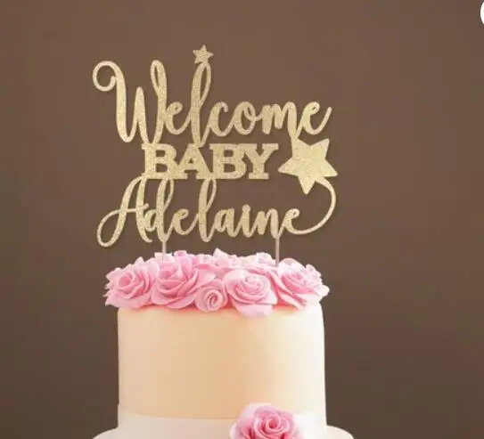 personalize name glitter Star Welcome Baby centerpiece picks birthday Cake Topper -baby shower baptism party cake toppers
personalize name glitter Star Welcome Baby centerpiece picks birthday Cake Topper -baby shower baptism party cake toppers