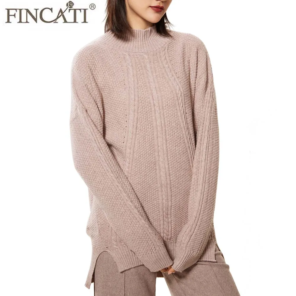 100% Pure Cashmere Long Jumpers Sweater Women Autumn Winter High Quality Half Turtleneck Soft Fluffy Split Hem Sweaters
100% Pure Cashmere Long Jumpers Sweater Women Autumn Winter High Quality Half Turtleneck Soft Fluffy Split Hem Sweaters