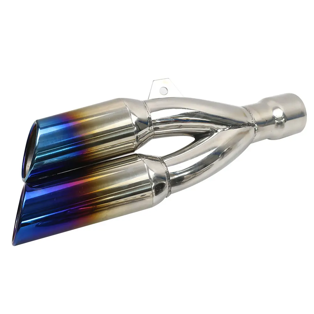 Dual Hole Motorcycle Exhaust Motorcycle Db Killer Colorful Pipe 51mm for BMW 
Dual Hole Motorcycle Exhaust Motorcycle Db Killer Colorful Pipe 51mm for BMW