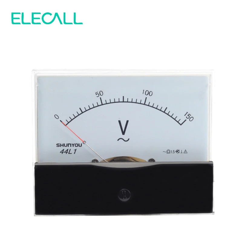 Аналоговый вольтметр ELECALL 44L1, 150 в, с пластиковой панелью, 0-100 В переменного тока
Аналоговый вольтметр ELECALL 44L1, 150 в, с пластиковой панелью, 0-100 В переменного тока