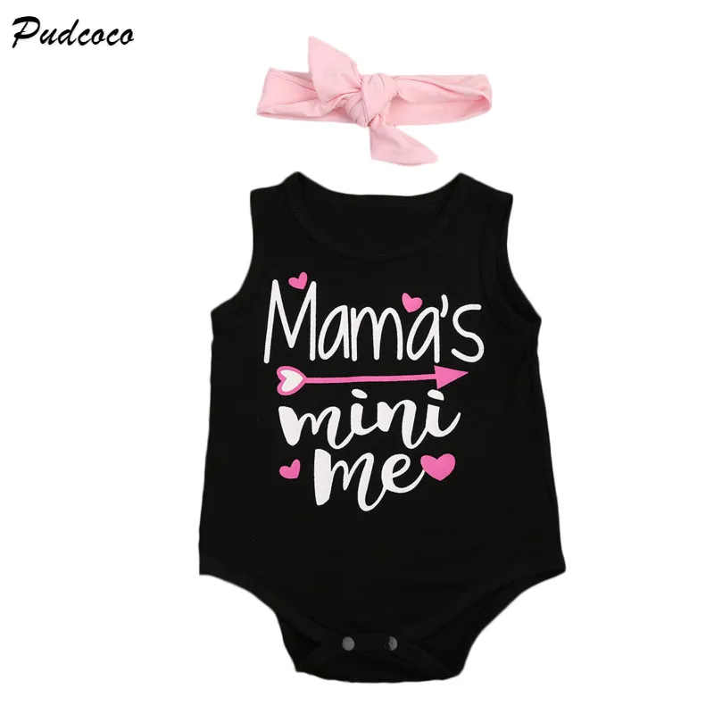 Pudcoco Summer Letters Printed Baby Girls Bodysuit Newborn Kids Baby Girls Sleeveless Cotton Bodysuit + Headband Girls Clothes
Pudcoco Summer Letters Printed Baby Girls Bodysuit Newborn Kids Baby Girls Sleeveless Cotton Bodysuit + Headband Girls Clothes