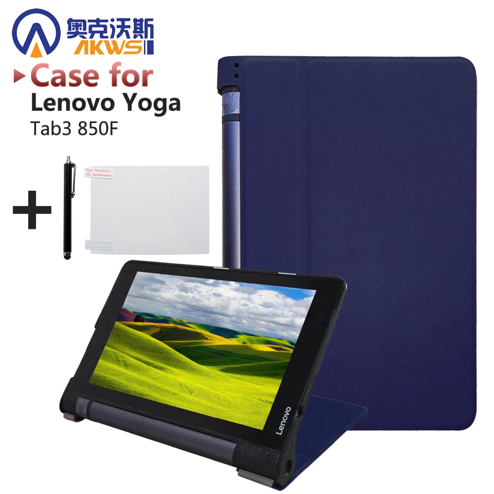 Ультратонкий чехол для 2015 lenovo Yoga tab 3 8 &quot850F tablet smart PU кожаный с подставкой|leather macbook