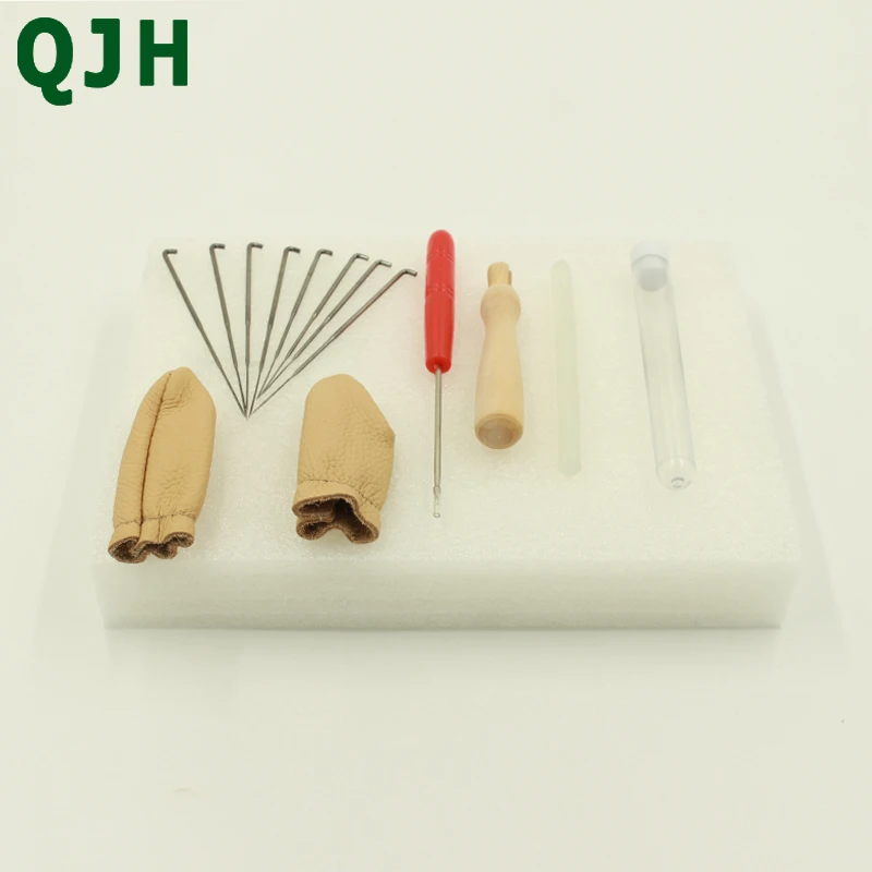 New 14pcs/set fibre Needle Felting Starter Kit Wool Felt Tools Mat + Needle +Awl+ finger sleeve+Glue stick Poke poke happy
New 14pcs/set fibre Needle Felting Starter Kit Wool Felt Tools Mat + Needle +Awl+ finger sleeve+Glue stick Poke poke happy