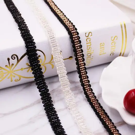 30Yards 10mm Width Handmade Elastic Beading Trims Beaded Ribbon For DIY Home Textile Headwear Accessories Lace Decoration
30Yards 10mm Width Handmade Elastic Beading Trims Beaded Ribbon For DIY Home Textile Headwear Accessories Lace Decoration