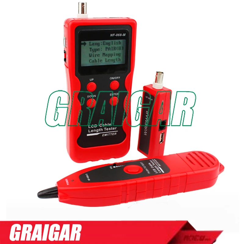NF868 Multipurpose digital Cable Tracker for Length test/Finding English Version NF-868
NF868 Multipurpose digital Cable Tracker for Length test/Finding English Version NF-868