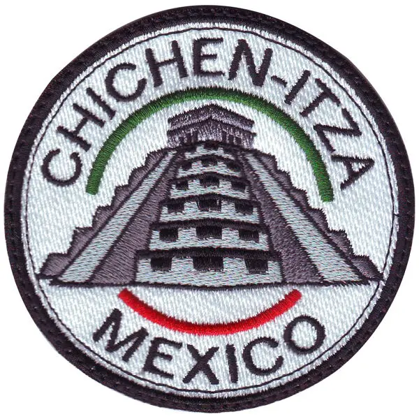 Custom Embroidered Patch Chichen Itza Mexico badge Iron on sew on velcro DIY with your logo design factory direct good price
Custom Embroidered Patch Chichen Itza Mexico badge Iron on sew on velcro DIY with your logo design factory direct good price