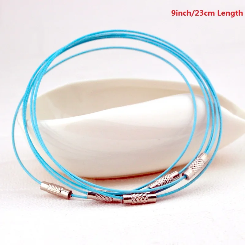 Wholesale 50Pc/Lot Stainless Steel Wire Hand Bracelet lake blue Collares Populares Materials Make Bracelet Cierres Para Collares
Wholesale 50Pc/Lot Stainless Steel Wire Hand Bracelet lake blue Collares Populares Materials Make Bracelet Cierres Para Collares