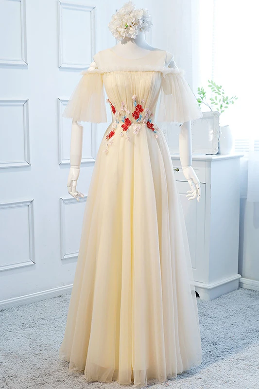 Newest Style !Vestido Madrinha A-line Scoop Off The Shoulder Red Flowers Lace-Up Illusion Wedding Party Dress
Newest Style !Vestido Madrinha A-line Scoop Off The Shoulder Red Flowers Lace-Up Illusion Wedding Party Dress