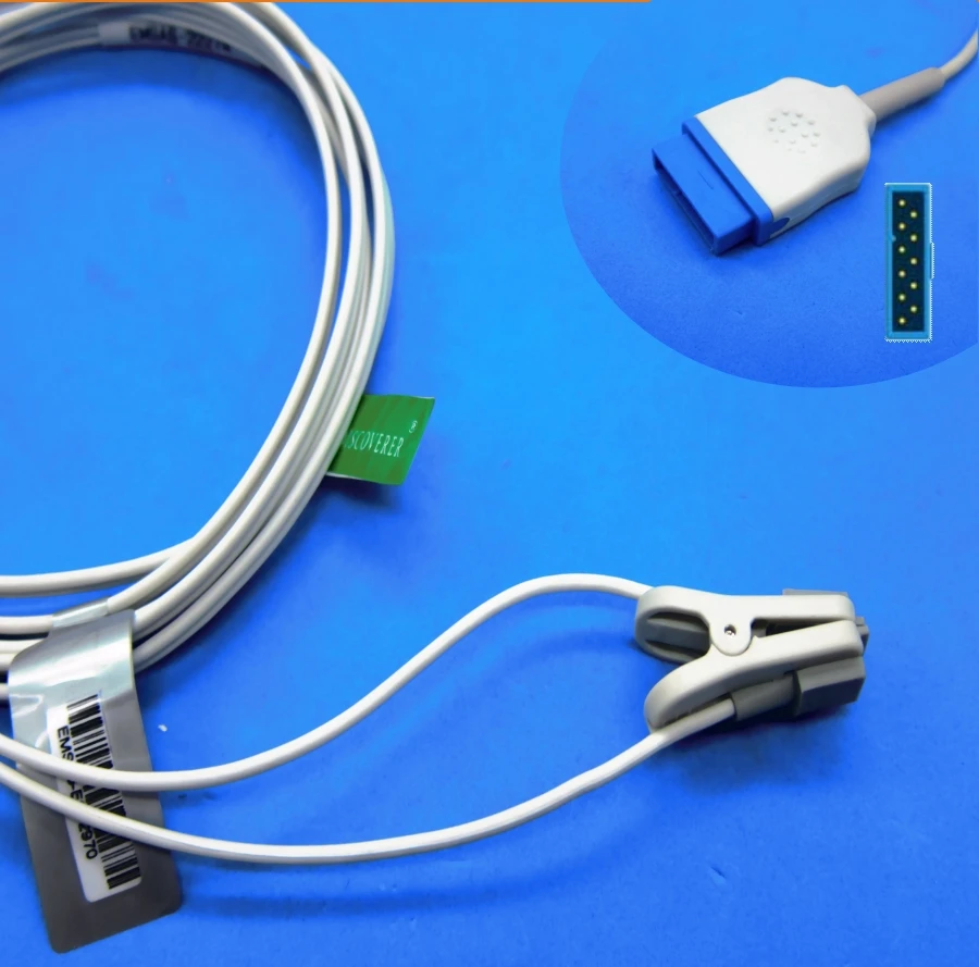 Long cable child or neonate ear clip spo2 sensor for GE dash2500 dash1800 nellcor oximax patient monitor
Long cable child or neonate ear clip spo2 sensor for GE dash2500 dash1800 nellcor oximax patient monitor
