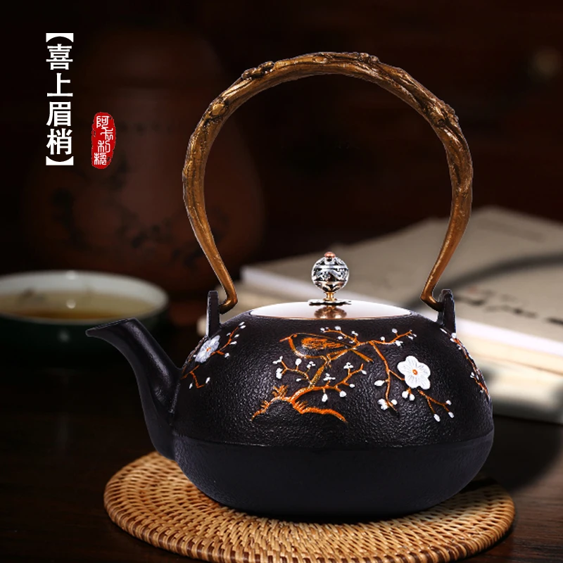 Cast iron pot Japan iron pot Beaming manually without coating iron boiled water brother teapot tea set in the south
Cast iron pot Japan iron pot Beaming manually without coating iron boiled water brother teapot tea set in the south