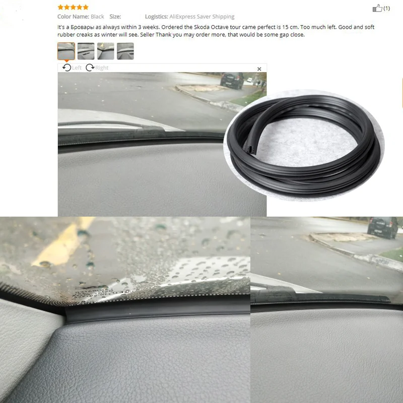Car Rubber Sound Seal Strip Dashboard Insulation 1.6M U Type Auto Windshield Edges Gap Sealing Strips For Car Accessories
Car Rubber Sound Seal Strip Dashboard Insulation 1.6M U Type Auto Windshield Edges Gap Sealing Strips For Car Accessories