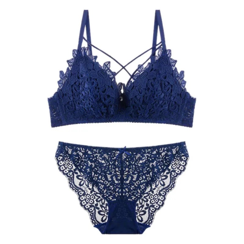 Hollow Embroidery Lingerie Solid Lace Sexy Bra Set 2018 Women Underwear Brassiere Brief Set for Women 34 36 38 B Cup
Hollow Embroidery Lingerie Solid Lace Sexy Bra Set 2018 Women Underwear Brassiere Brief Set for Women 34 36 38 B Cup