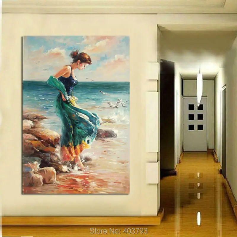100% Handpainted Abstract Art Canvas Oil Painting Figure Woman Walking on Beach Home Decoration Unique Gift
100% Handpainted Abstract Art Canvas Oil Painting Figure Woman Walking on Beach Home Decoration Unique Gift