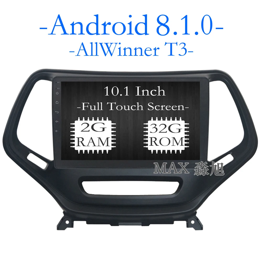 Макс 2G RAM 32G ROM Android 8.1.0 автомобильный dvd-плеер для Jeep Cherokee 2014-2017 автомобильное радио