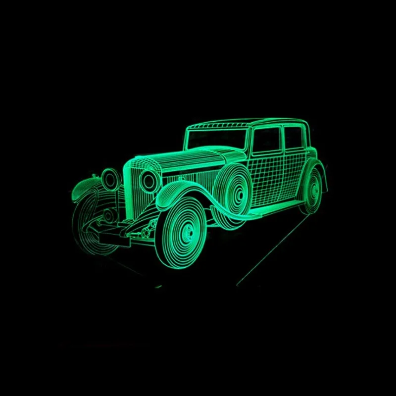3D Stereo vision LED lamp vintage car YOU Multi-colored Acrylic Light creative gifts Home Furnishing
3D Stereo vision LED lamp vintage car YOU Multi-colored Acrylic Light creative gifts Home Furnishing